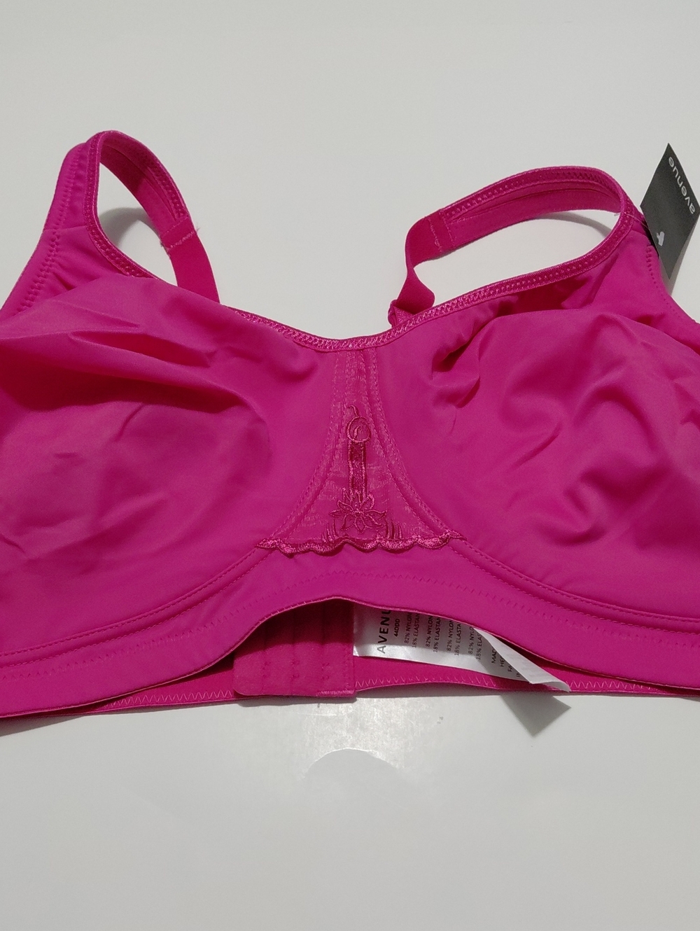 AVENUE Women's Soft Caress Fuchsia Pink Full Coverage Support Bra Size 44DDD